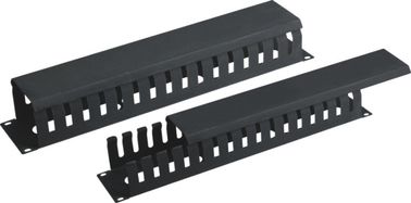 China High Performance 1U Rack Mount Cable Management , Amp Cable Management With Cover YH4036 supplier