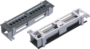 China 8 12 Port 10&quot; wall mount patch panel , CAT.5E CAT.6 small mini patch panel  YH4006 supplier