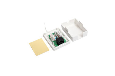 China Wall Mounted RJ45 Network Keystone Jack for Single Port Surface Mount Box YH7015 supplier