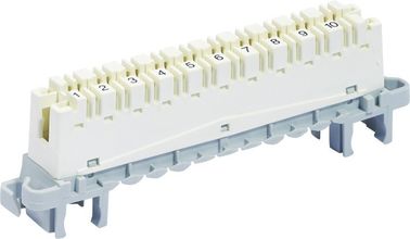 China High Band Strip CAT5E Krone Module 10 Pair Terminal Block Back / Profile Mount YH6468506100 distributor