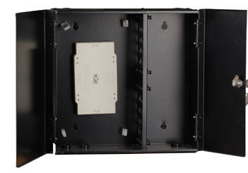 12 24 48 core indoor Wall mount metal fiber Optic Cabinet wall mount FTTH terminal box YH1002