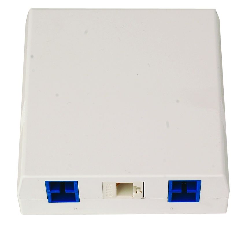 Fiber Optic Termination Wall Socket Single Family Unit For RJ45 And SC 86Type Mounting Box YH1043