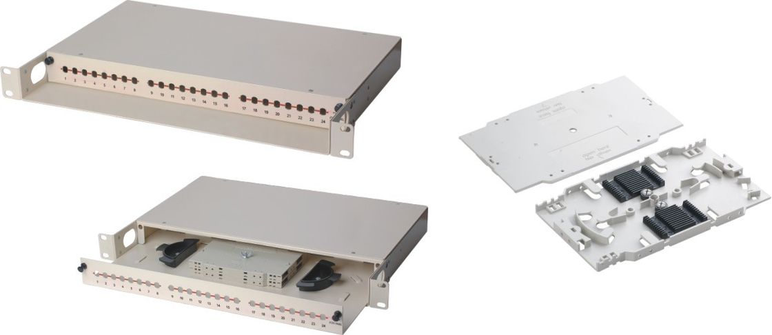 12 Core Stackable ABS Fiber Optic Splicing Tray / Fusion Splice Tray With Sleeve Slot YH1024