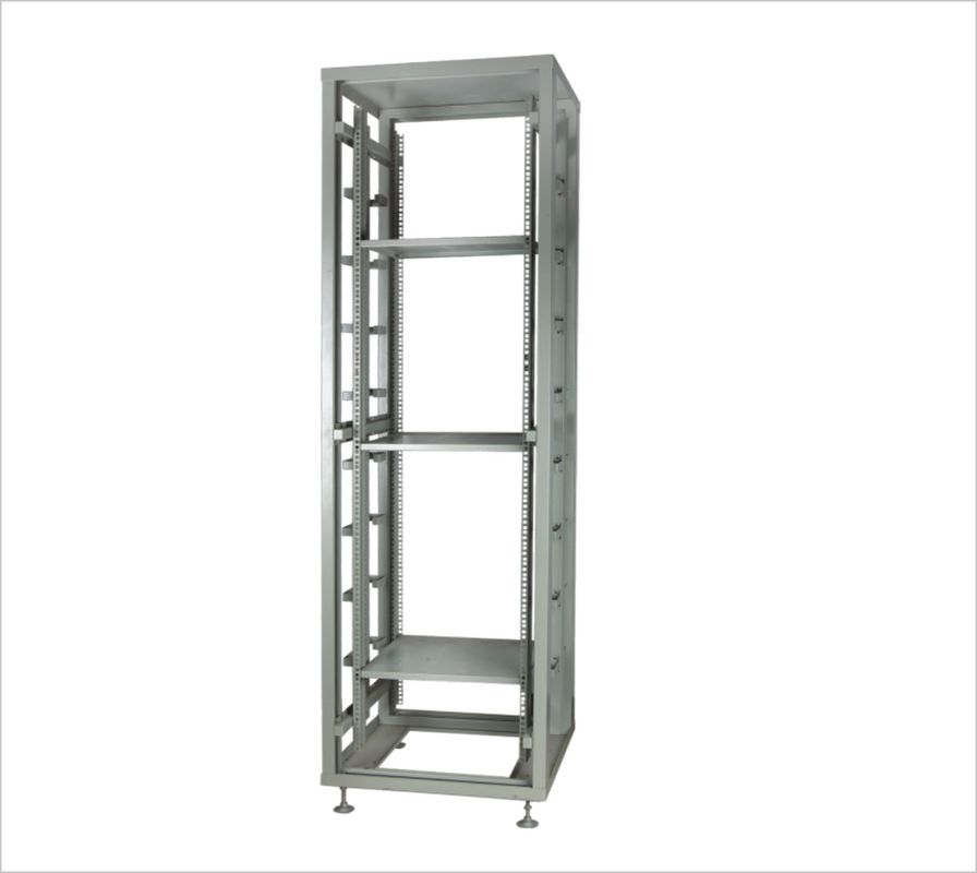 Telecom Network Frame / Network Server Cabinet Open Rack With Adjusted Fixing Panel YH2009
