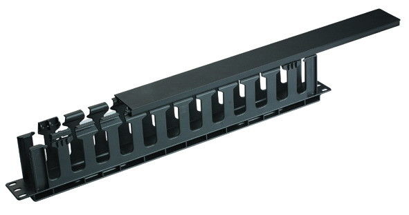 19 Inch 1u Network Cable Management Rack Mount Thickening AMP Type With Metal Cover YH4037