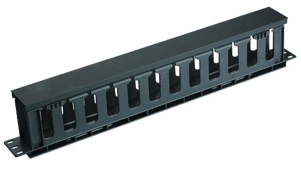 19 Inch 1u Network Cable Management Rack Mount Thickening AMP Type With Metal Cover YH4037