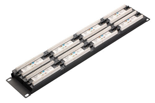 Professional Patch Panel Patch Cord Cold Rolled Steel Plate / Alloy Material YH4016