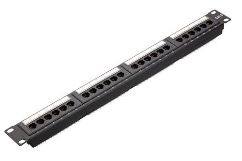 Bearing Rail Domestic Patch Panel / 24 Port Rj45 Patch Panel Smooth And Flexible Pulling YH4007