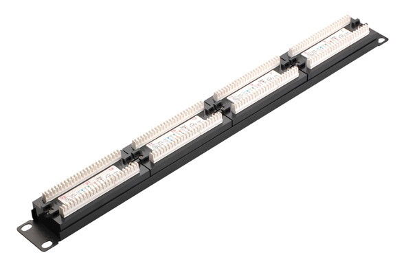 High Density Network Patch Panel 24 Port CAT5E Cat6 With 4 Kind Of Colour YH4011
