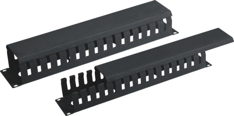 High Performance 1U Rack Mount Cable Management , Amp Cable Management With Cover YH4036