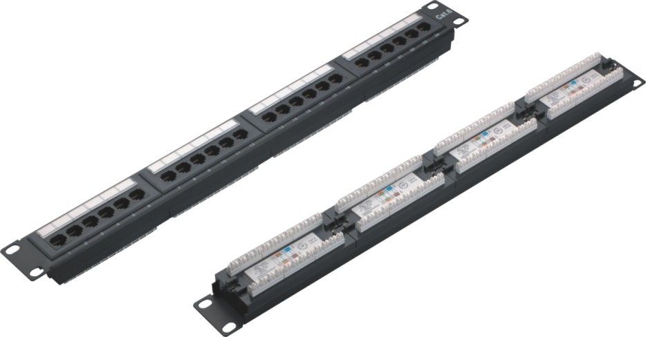 UTP Network Patch Panel 24 Port Cat6 Patch Panels for LAN Cabling Network YH4010