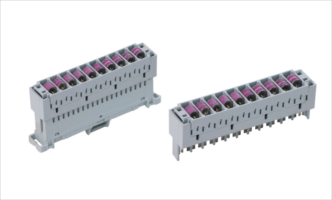 Overvoltage Protector With 3 pole Arrester For LSA Connection Module 230V Failsafe YH-6089 2 023-08
