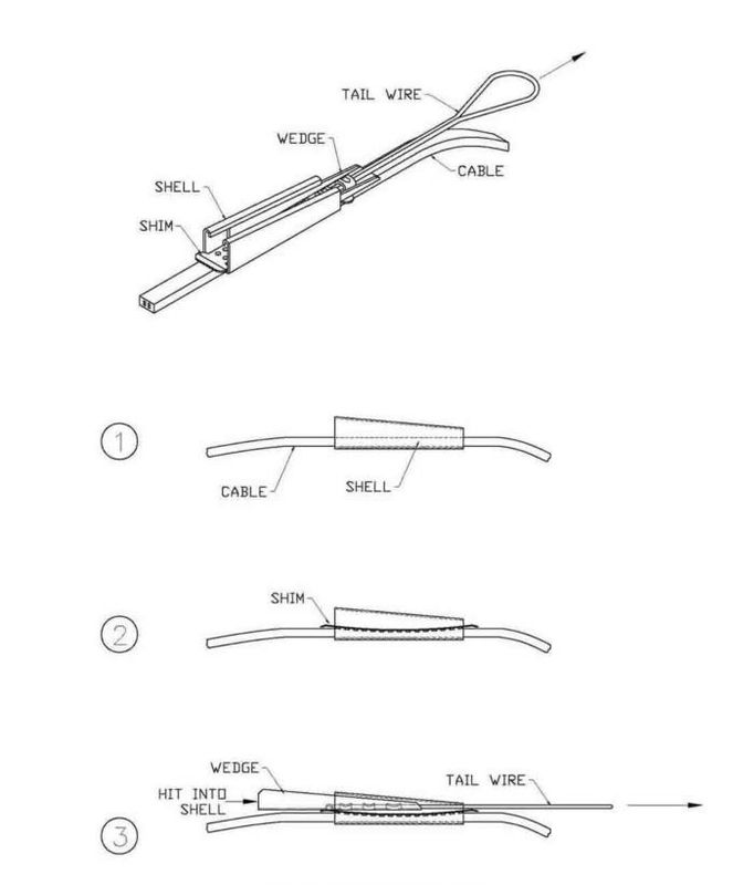 FTTH Plastic Accessories and Parts for optic fiber project and communications YH05