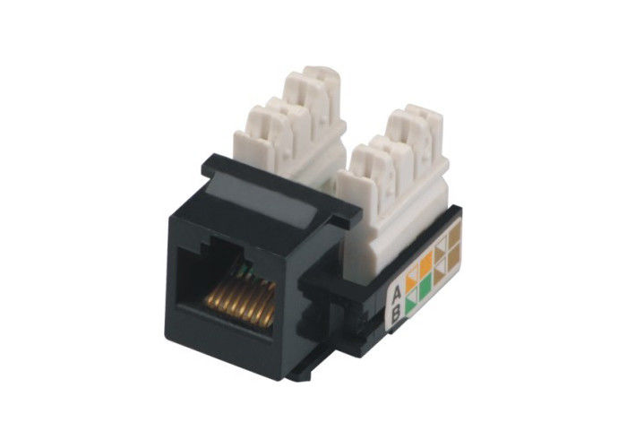 Black Surface RJ45 8P8C Socket Cat5e Network Keystone Jack for Blank Lan Patch Panel YH7010