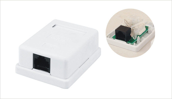 Wall Mounted RJ45 Network Keystone Jack for Single Port Surface Mount Box YH7015