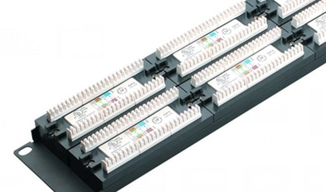 Cat6 UTP Network Patch Panel 48port 2U AMP Ethernet Patch Panels 0.4 - 0.7mm Conductor YH4016