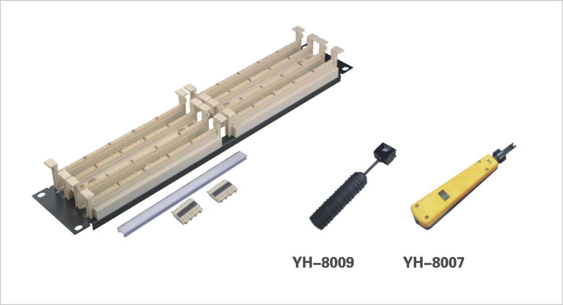 Etherne Fiber Optic Patch Panel / 110 Patch Panel for 110 Blocking Cross Connect System YH4022