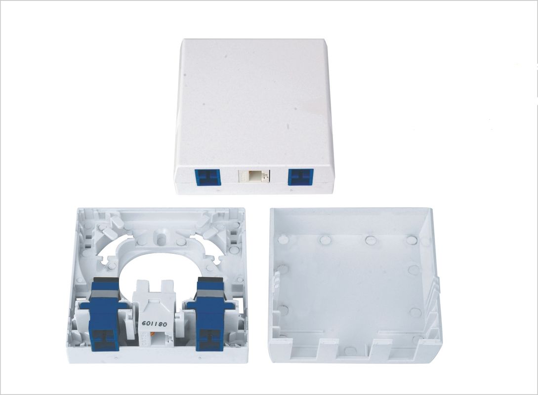 Fiber Optic Termination Wall Socket Single Family Unit For RJ45 And SC 86Type Mounting Box YH1043