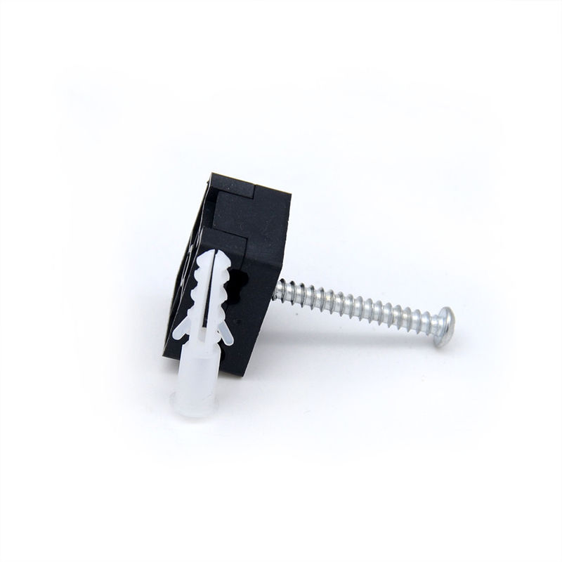 Durable Fiber Optic Accessories Fiber Optic Drop Cable Clip with Cross Screw YH1050