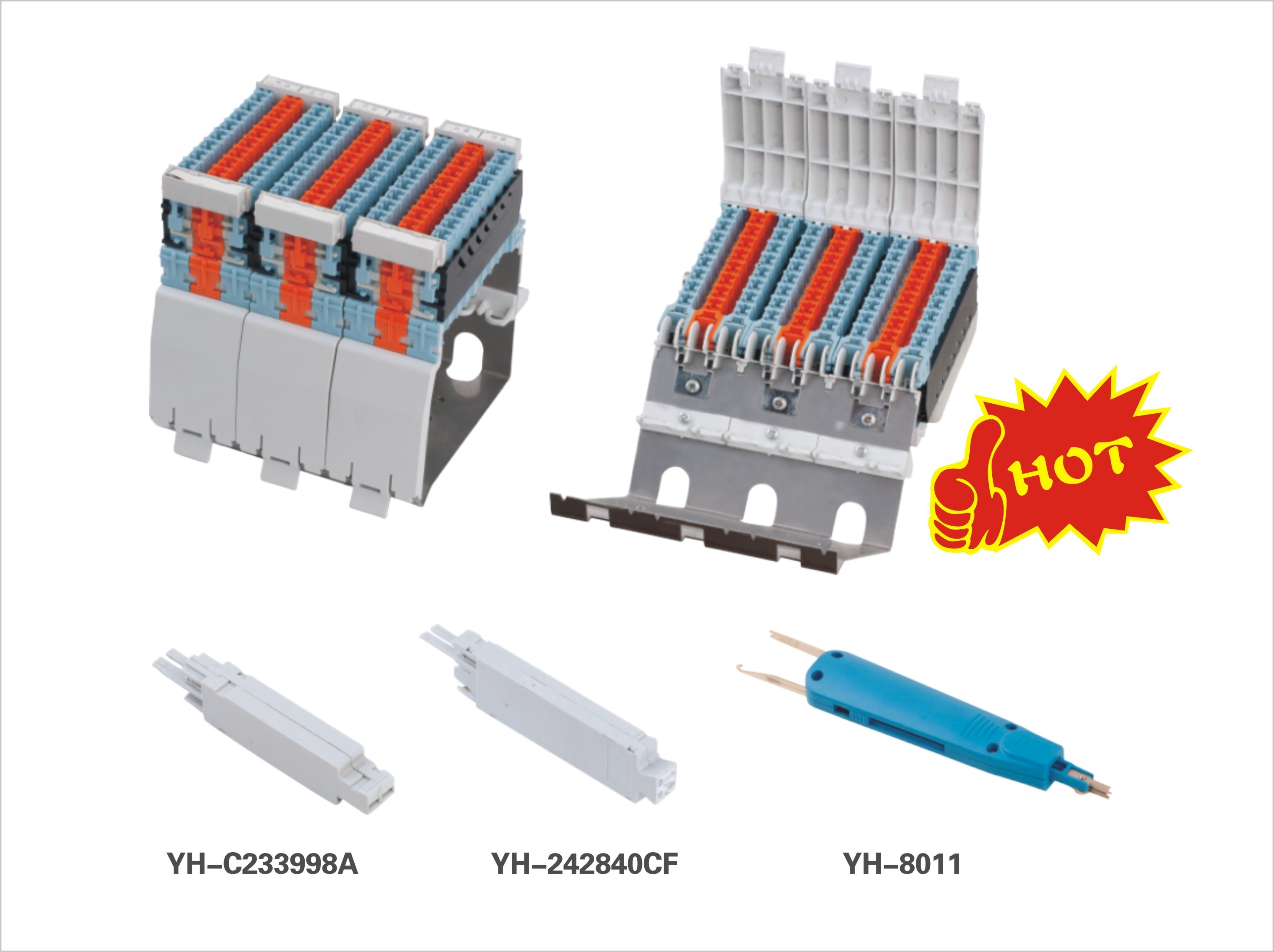 BRCP-SP Integrated Splitter Block Connection Module 48 Port UL94V0 ...